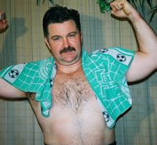 island beefy man hot husband flexed arms