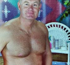 man undressing massage room