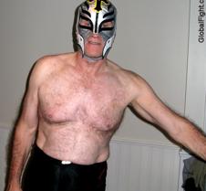 60s older hairychest wrestler