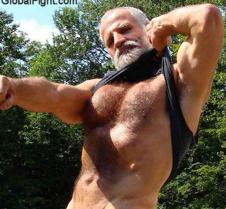 muscle daddy gray hair