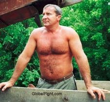 dady working lumberyard hairychest