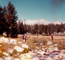 Pyramid Peak Climb Freddie, Linda and Lanita Adams climb Pyramid Peak in the Sierra Nevada mountains of California.