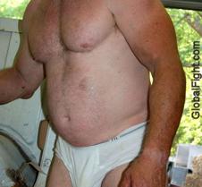 dirty greasy underwear man