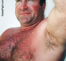 very hairy armpits man