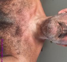 gray hairychest men