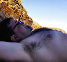 hairy dude beach
