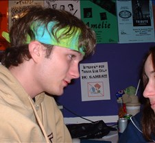 Aaron looking at Gwyn