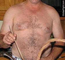 big hairy pecs daddy bear saggy chest co