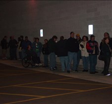 The line for trivia movie (Friday)