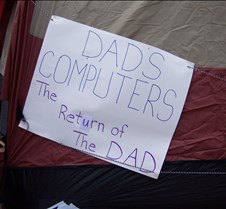 Our Sign on tent