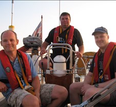Dayspring weekend Lez, Steve, Mike and Nick aboard Dayspring.