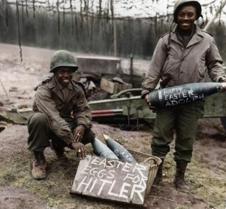 WWII soldiers on Easter, 1945