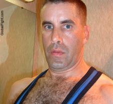 zvery sweaty hairy dripping wet wrestler