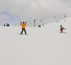 Ana-Maria Castravet skiing Sunshine; 1