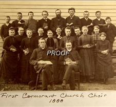1888 church  choir 