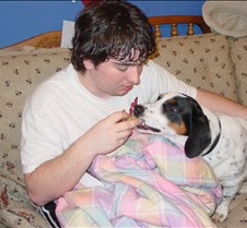 Adam with Puppy