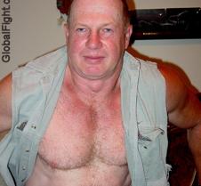 balding hairychest macho man