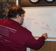 Mark writing on wipe-off board