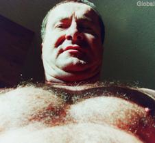 very thick hairy chest