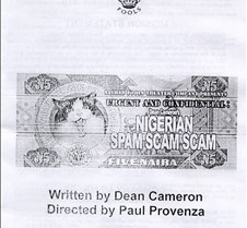 Nigeriam Spam Scam Scam handbill