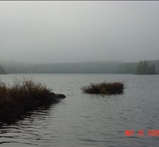 64.Morning fog in  Burnt lake