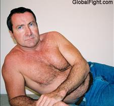 big bulging bluejeans man