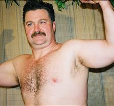 big huge biceps large arms man