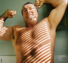 carolina jim flexing in sunlight