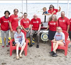 Rotary donates to beach