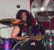 Darren on drums