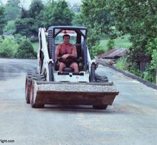 man working landscaping