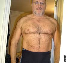 balding bearded silver daddie bear hairy