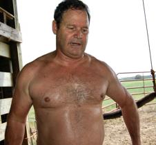 farmer getting sweaty working