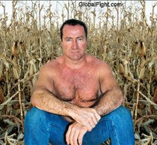 shirtless daddy corn field
