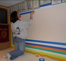 Vanessa Taping The Wall
