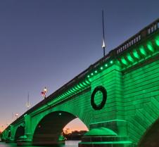 Operation Green Light The London Bridge in Lake Havasu,Az. was lit up Green for #OperationGreenLight 
in support of our Veteran's