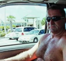 daddy shirtless car