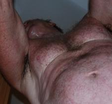 boobs sweaty hairy pecs