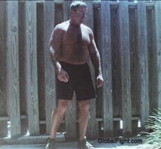 handsome shirtless gardener