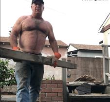 hairy construction men working