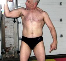 barechested hairy silverdaddy rassling d