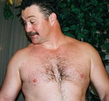 very thick chest hair moustache hunk
