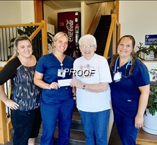 Donation to hospice