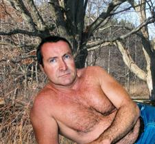 musclebear shirtless deer hunting