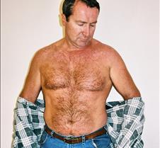 redneck mans shirt ripped off