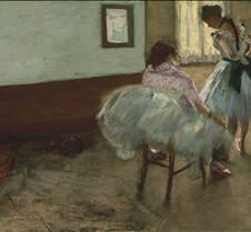 The Dance Lesson - Edgar Degas - 1879 -