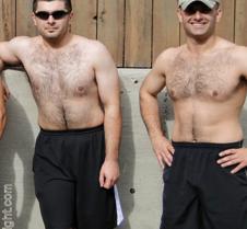 hunky guys hanging out