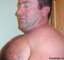 big strong hairy chests