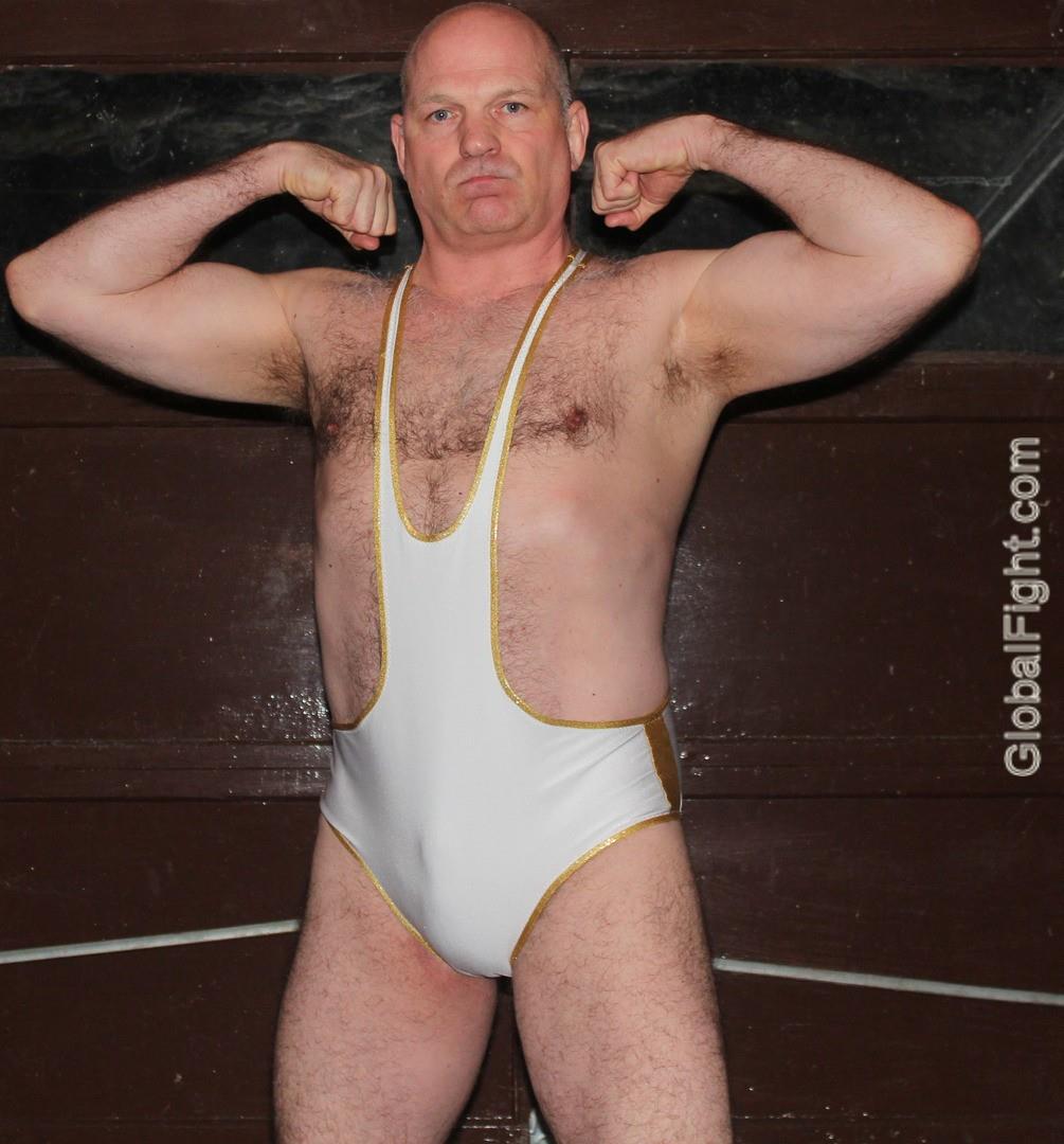 hairy pro wrestler man.
